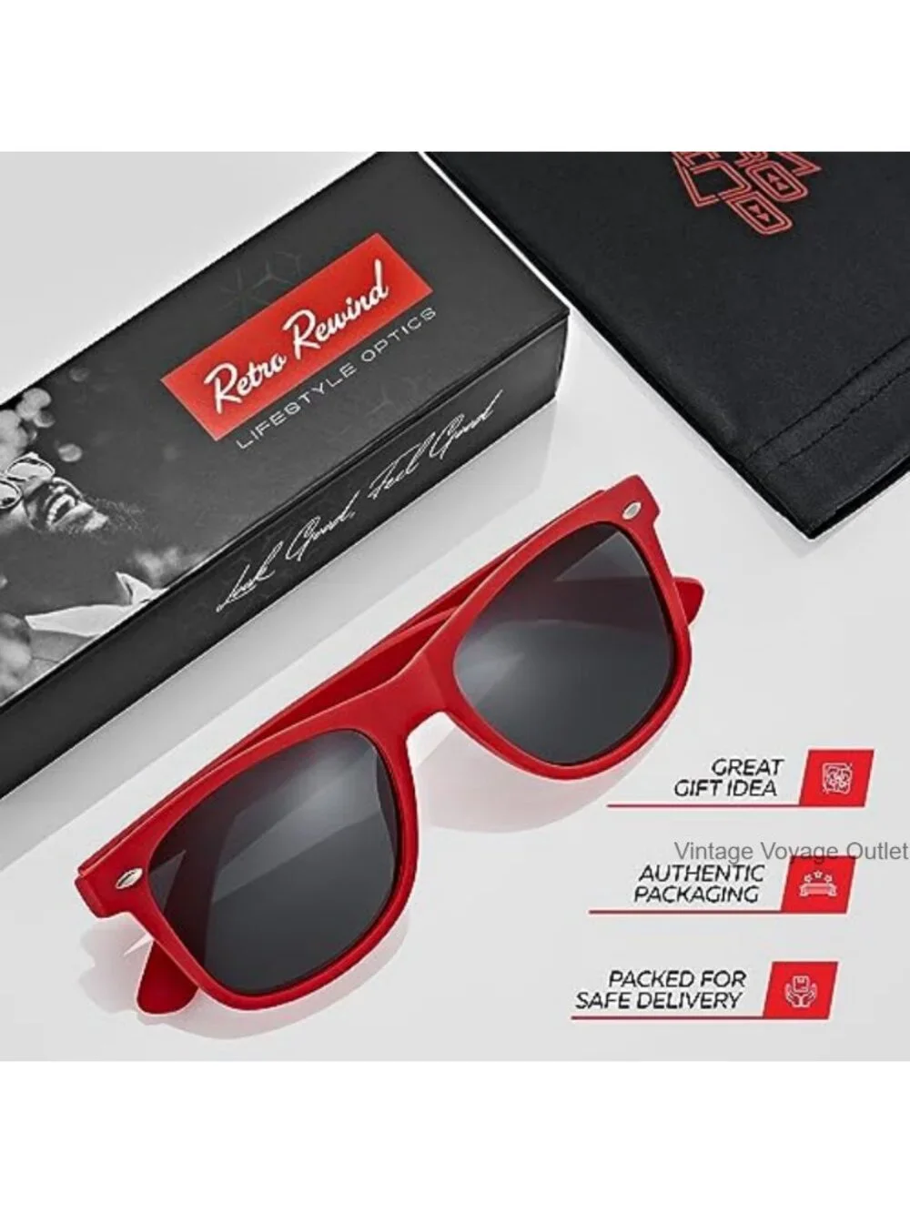Polarized UV400 Retro Square Sunglasses for Men Women Unisex Driving